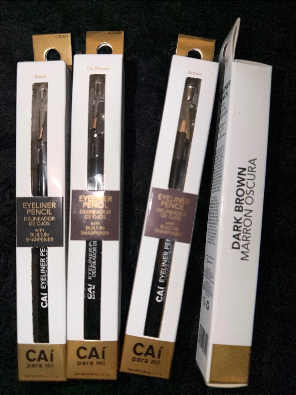 CAÌ Dark Brown Eyeliner Pencil with Built-in Sharpener-2/$12 Black &Brown Liner